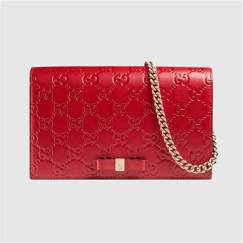 red gucci signature mini bag|gucci black monogram bag.